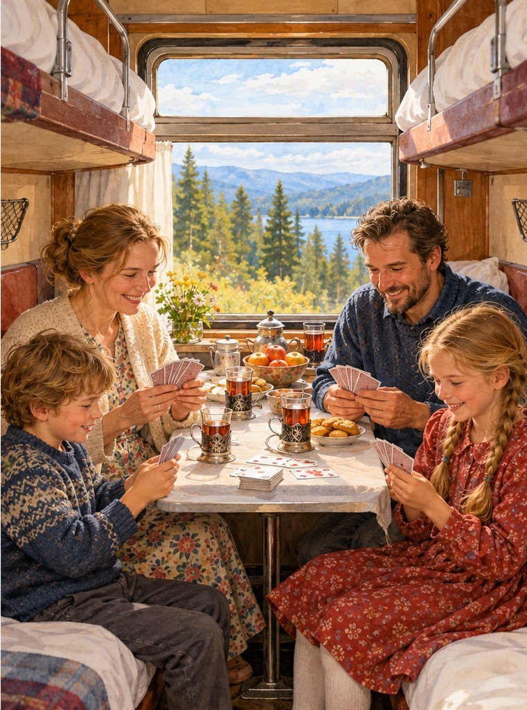 Семья в купе